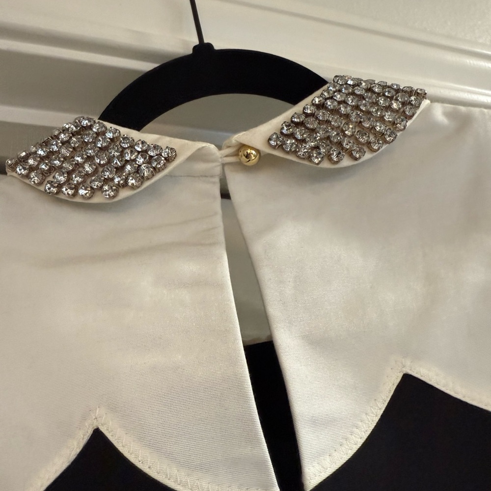 Kate Spade Rhinestone Collared Top - Picture 4 of 8